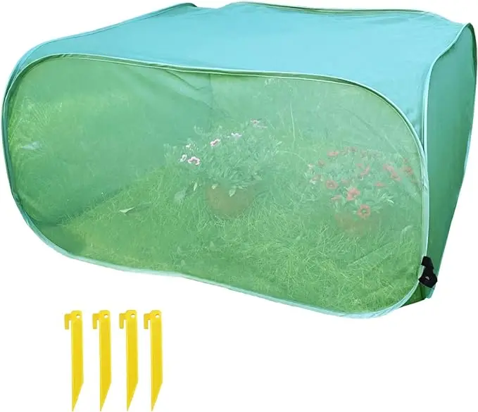 Mesh Plant Cover Windproof and Anti-UV Polyester Pop-up Screen Guard for Fruits Vegetables Seedlings Herbs