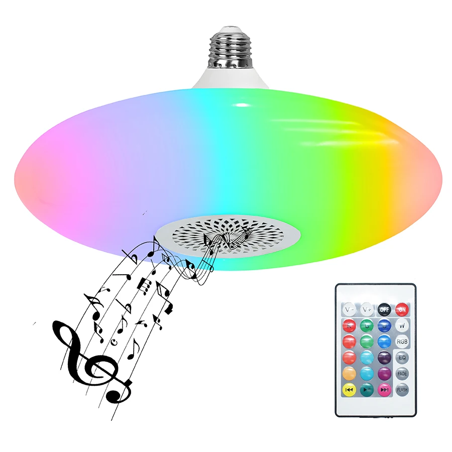 Hot Selling colorful Smart Light with Speaker Led Bulb Remote Control for Home Bedroom Family Party