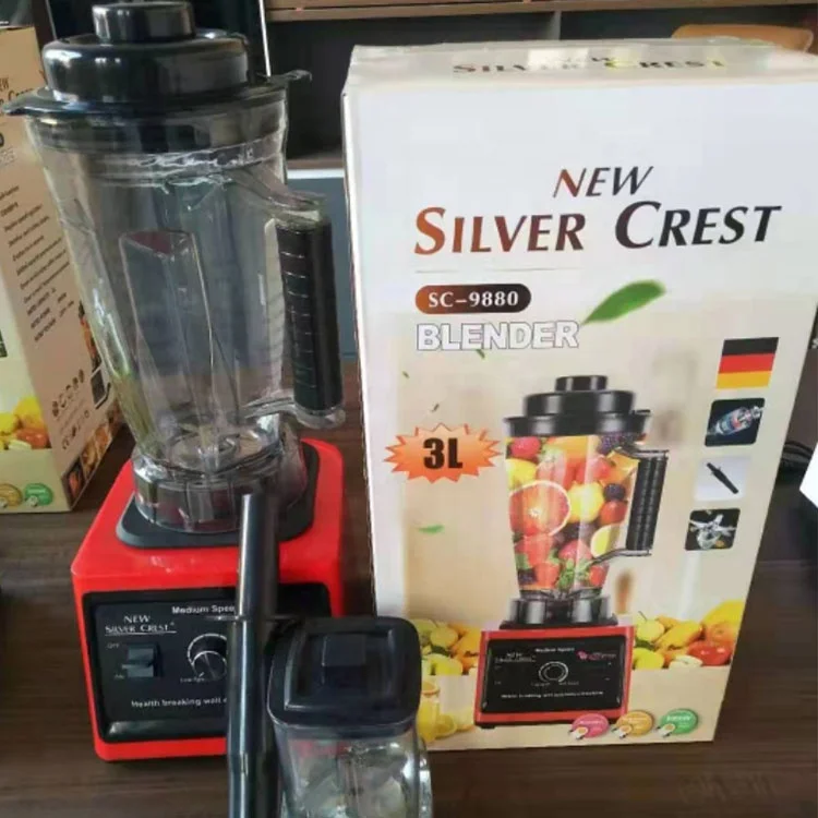 Домашняя Кухня Многофункциональный 3L 8000w Sc-9880 коммерческий кухонный комбайн Heavy Duty серебряный крест