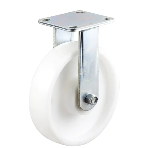 5inch rubber heavy duty castor wheel with fixed fork