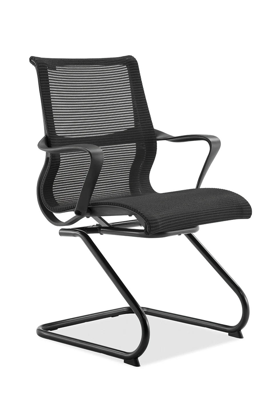 Rainbow Best Selling Black Mesh Computer Executive Ergonomic Furniture No Wheels Office Chair