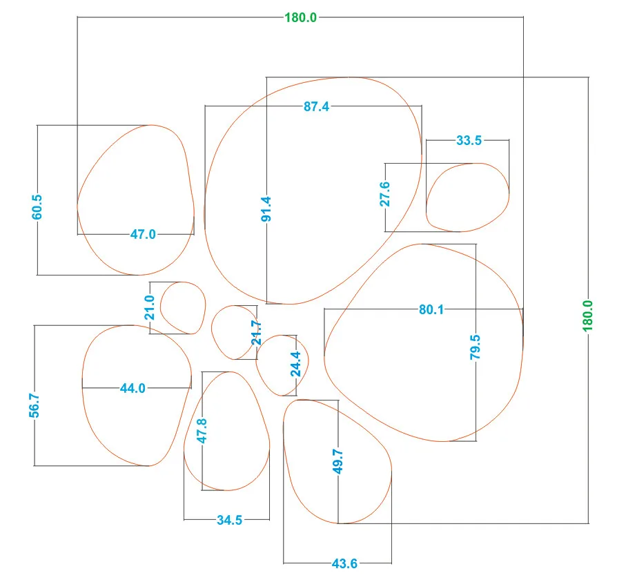 SPECIAL SHAPE OVER  DECORATIVE WALL MADE IN  VIETNAM