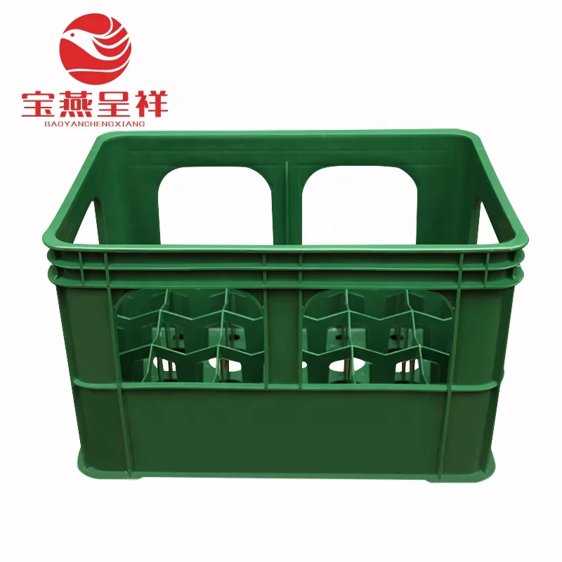 Factory Sale New 24 / 12 Bottles Plastic Beer / Beverage Crate With OEM Logo Acceptable