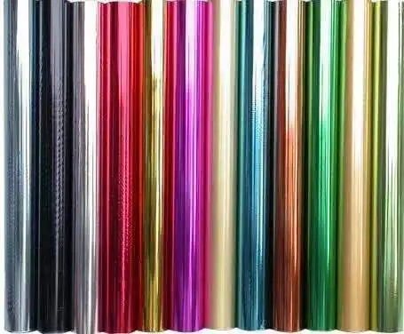 Best Selling Custom Generic Gold Color Metallic Glossy Heat Transfer Film Hot Stamping Foil For Paper And Plastic