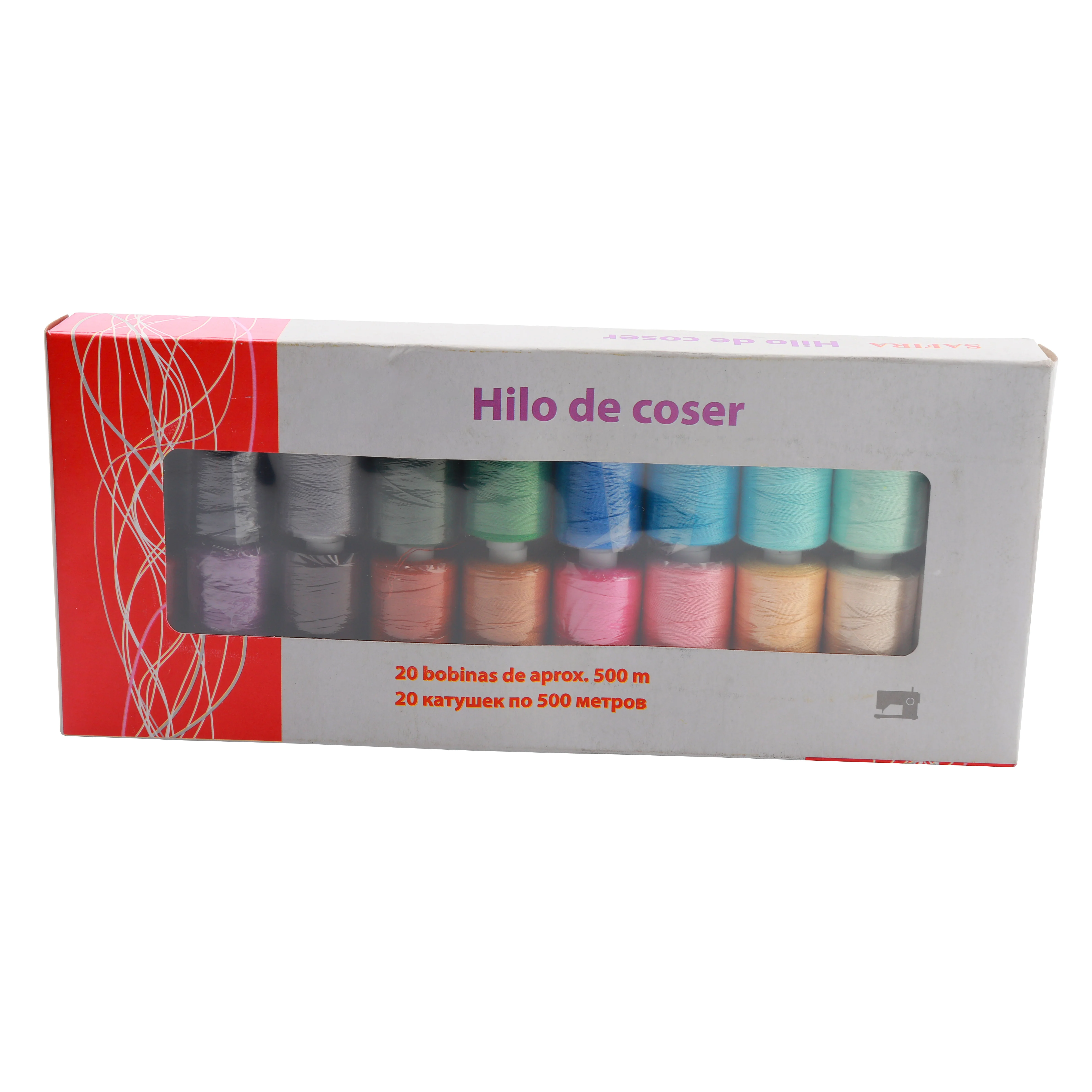 High Tenacity 40/2 680Y smaller spool 100% polyester spun sewing thread