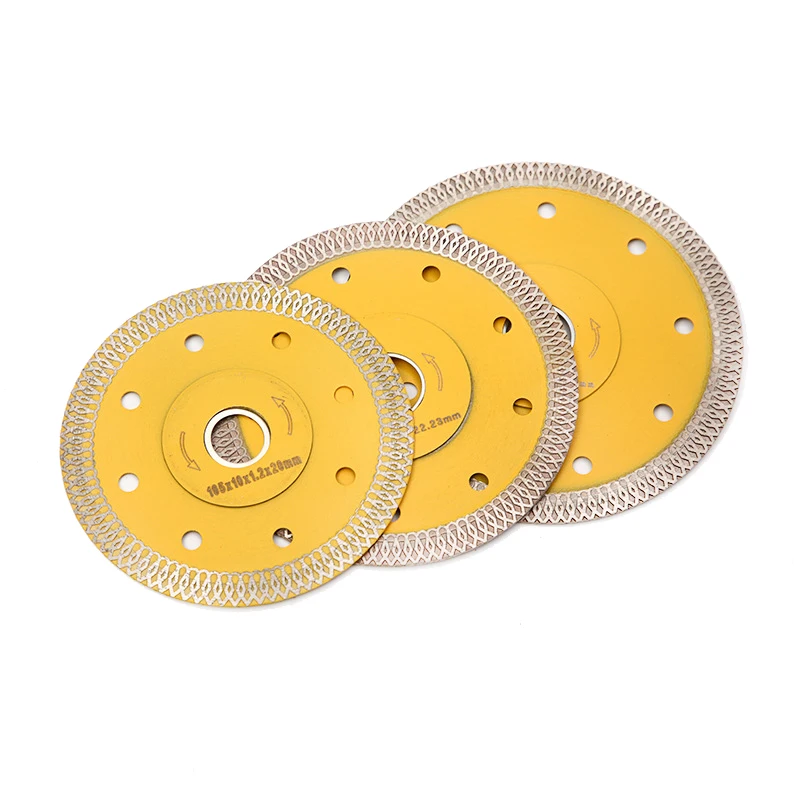 Diamond Cutting Disc X Mesh Turbo Rim Saw Blade Cutting Marble Tile Hot pressing sintering impact welding SINTERED STONE Ceramic