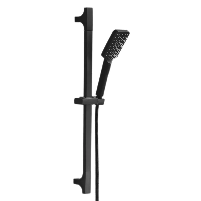 Wholesale 3 Functions ABS Hand Shower Bathroom Square Shower Spray Stainless Steel Sliding Bar Set