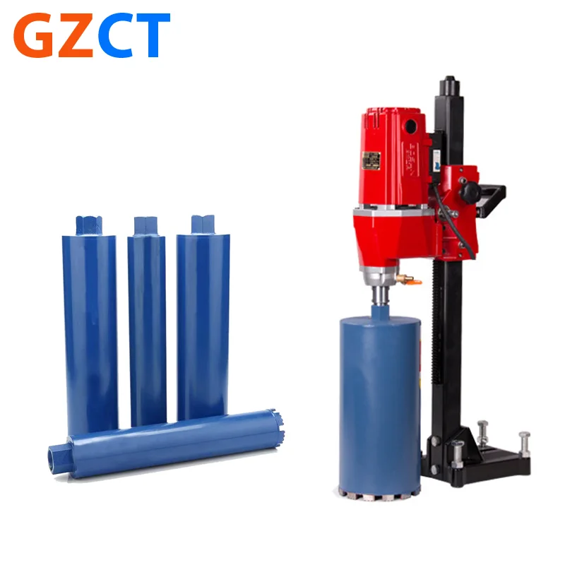 BS350 Diamond Core Drill Bits Wet Use &Bracket Set Brazed Hole Saw Cutter Diamond Hole Saw Drill Bits Set