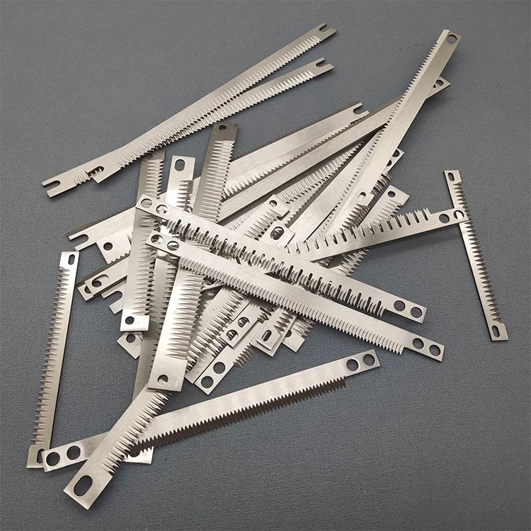 Serrated Cutting Knife Saw Blade Tooth Blades for Food Packaging Bag Case Sealer Machine Cutting Blade