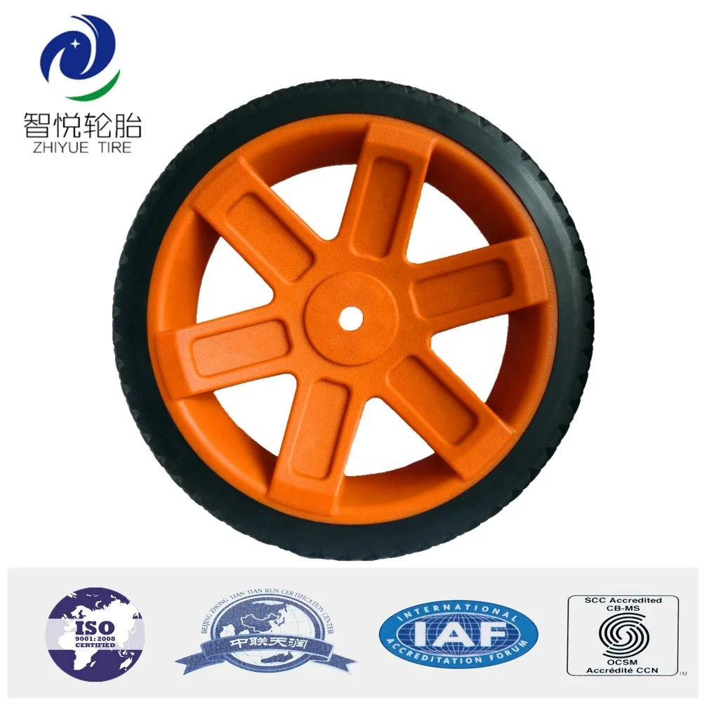 10 inch plastic wheels for baby carriage, golf caddy, garden tool cart