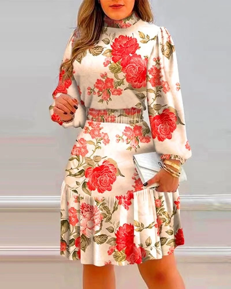 2024 Women Dresses Fashion Casual Dress Women Floral Printed Maxi Women Dresses Sundress