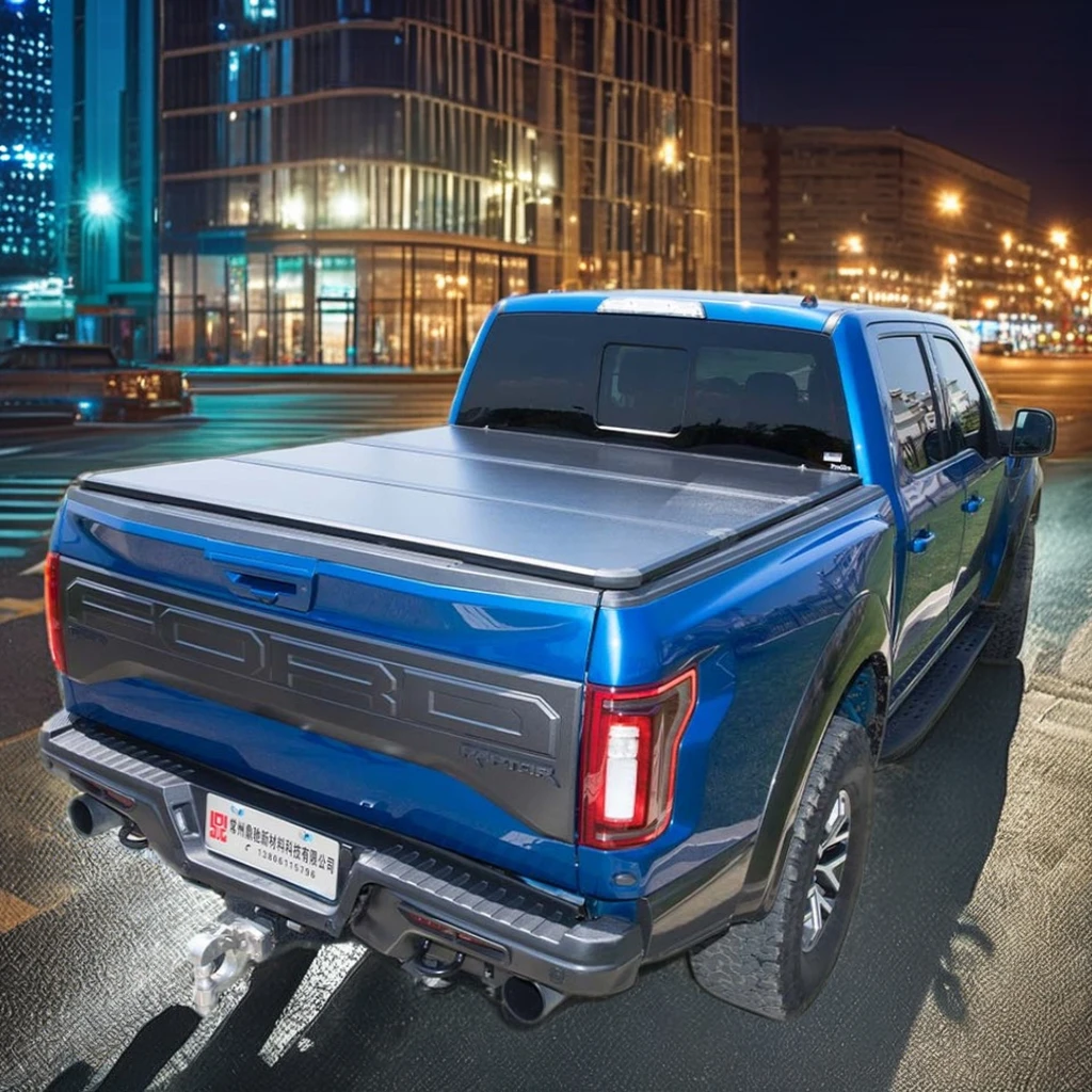 Hot Selling Factory Price Exterior Car Accessories Hard Pickup Trunk Tri Fold Tonneau Cover For Ssangyong