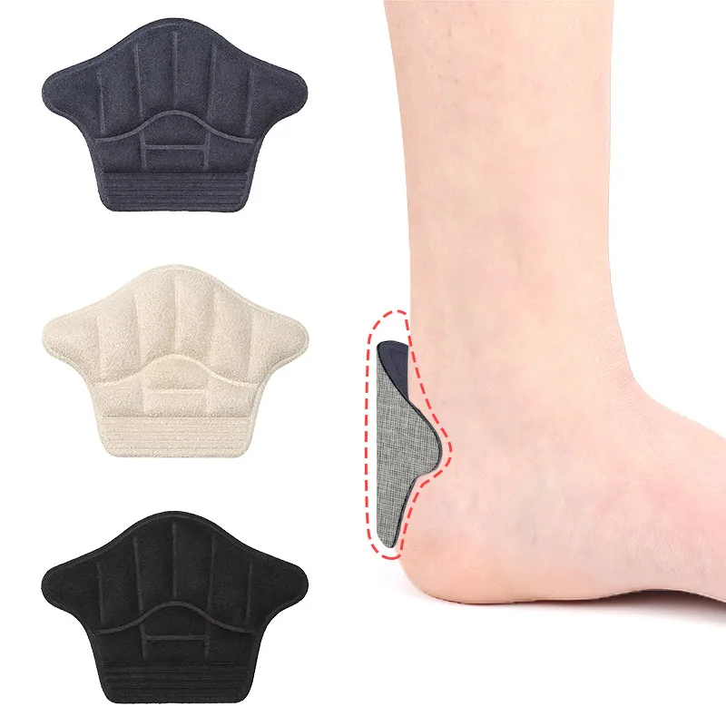 Adhesive Soft Heel Grips Liner Cuttable Suede Heel Cushion Insert Shoe Guards Liners Improve Shoe Fit Sports Heel Guards Pads