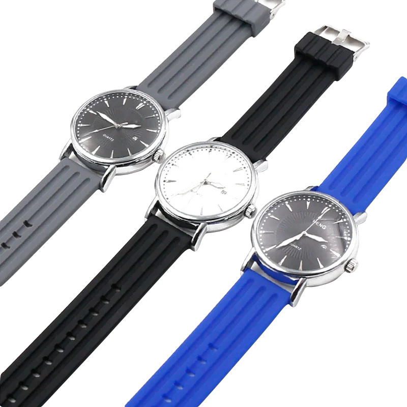 
Watch accessories sports silicone strap male 22mm pin buckle outdoor waterproof rubber strap female bracelet watchbands 