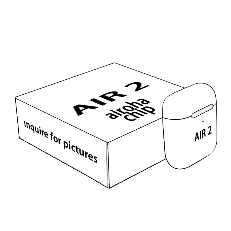 Pop-ups Air2 TWS Aire Pods 1 оригинальные беспроводные BT 5 0 наушники Gen 2 Best