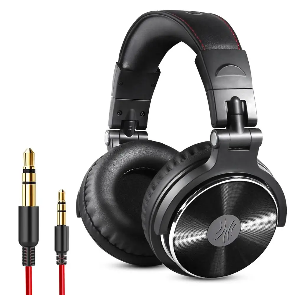 Oneodio Over-ear Headphones Wired With Mic Super Bass 50mm Driver HIFI Wired DJ Headphone For Recording Monitoring H