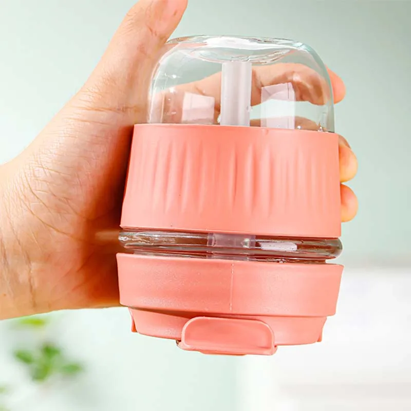 Small glass tumbler, suitable for outdoor, travel, school, office, various colors, small and beautiful