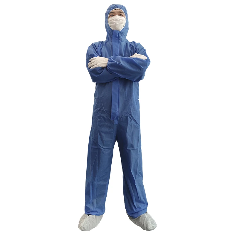 Custom OEM Working Uniform Industrial Labor PPE Chemical Protective Clothing Breathable Safety Suit Non Woven Coverall For Men