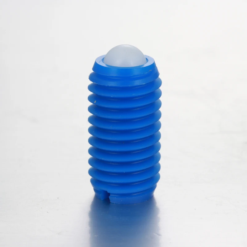 Customizable Factory Price Blue Polyacetal Nylon Ball Bolt Press Ball Plunger