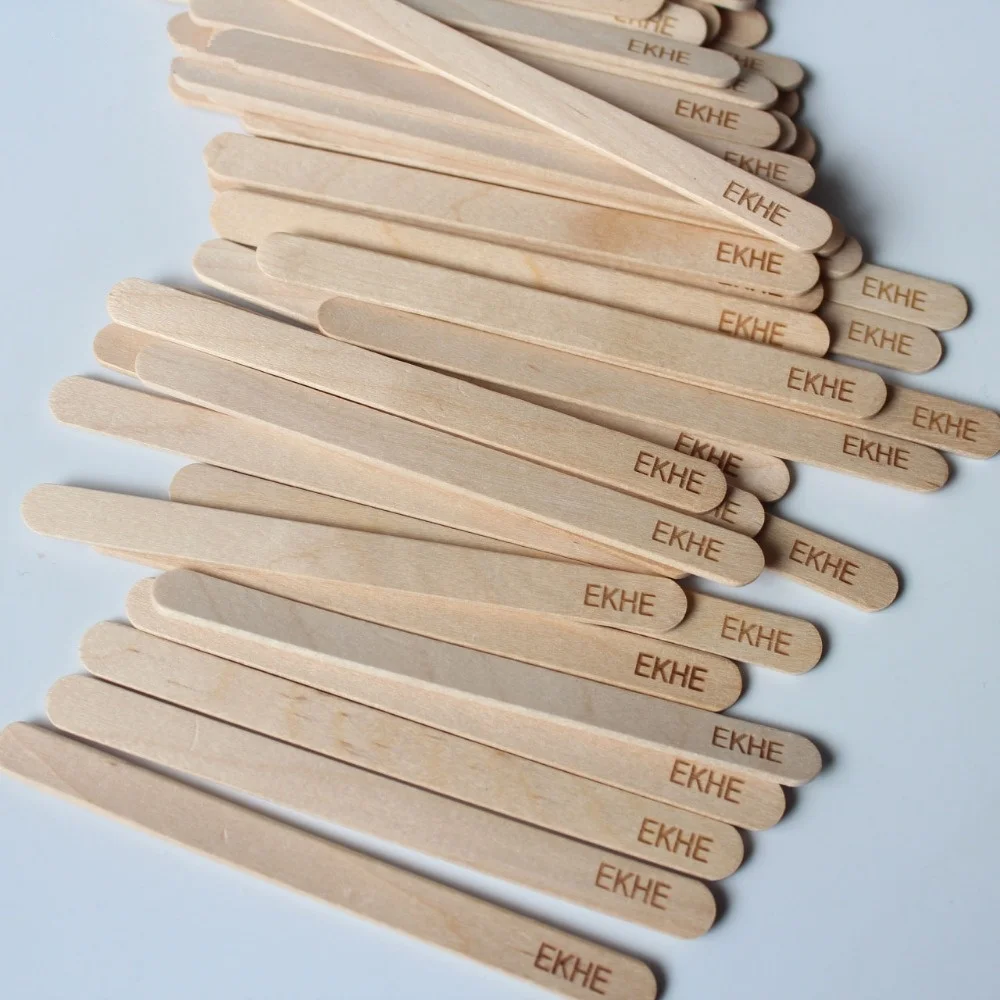 Manufacture Wooden Popsicle Sticks Wooden Honey Stick for Ice Cream