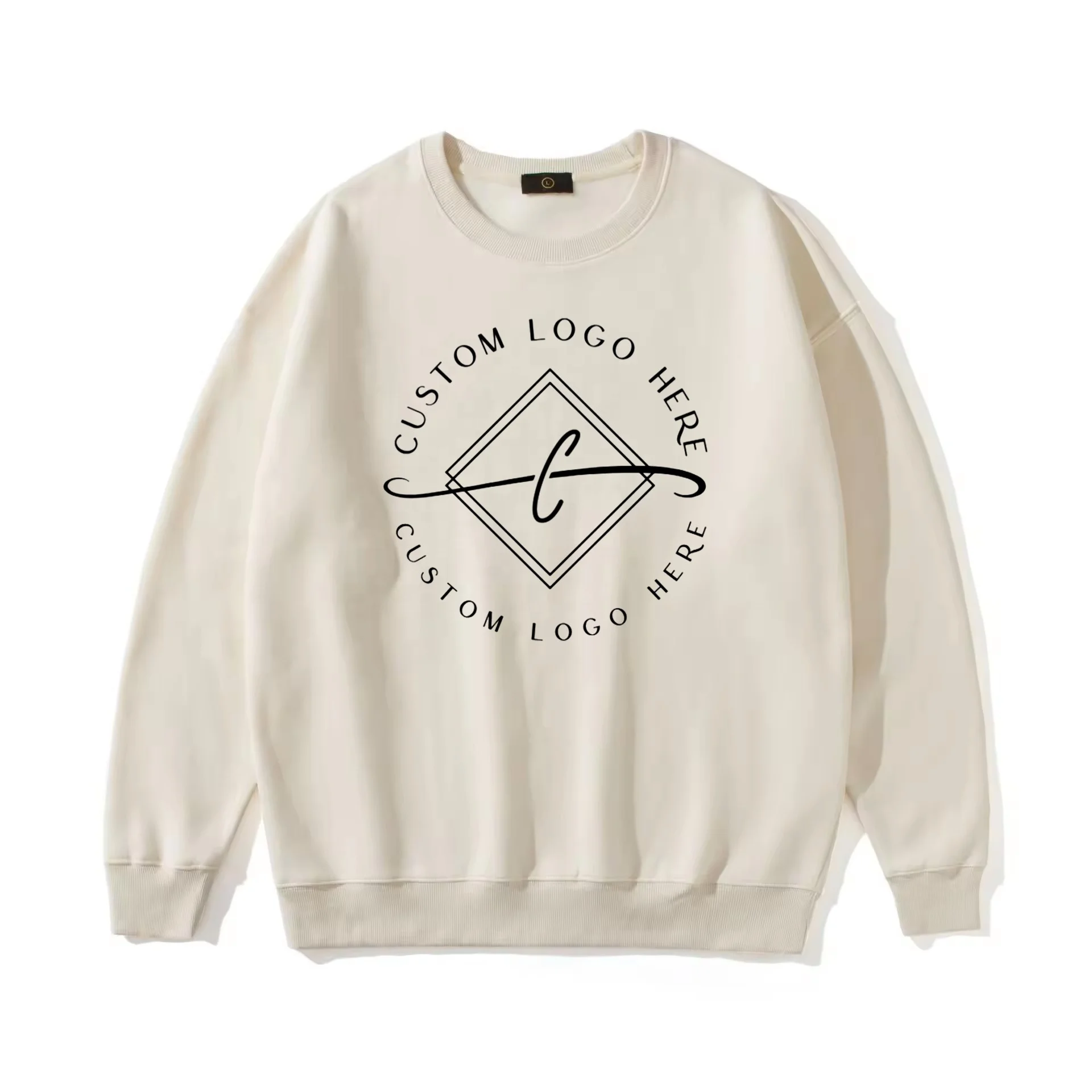 Crew Neck Unisex Hoodies Custom Men Sweatshirts Wholesale Custom Logo Printing Embroidery Oversize Fashion Style Men Clothing