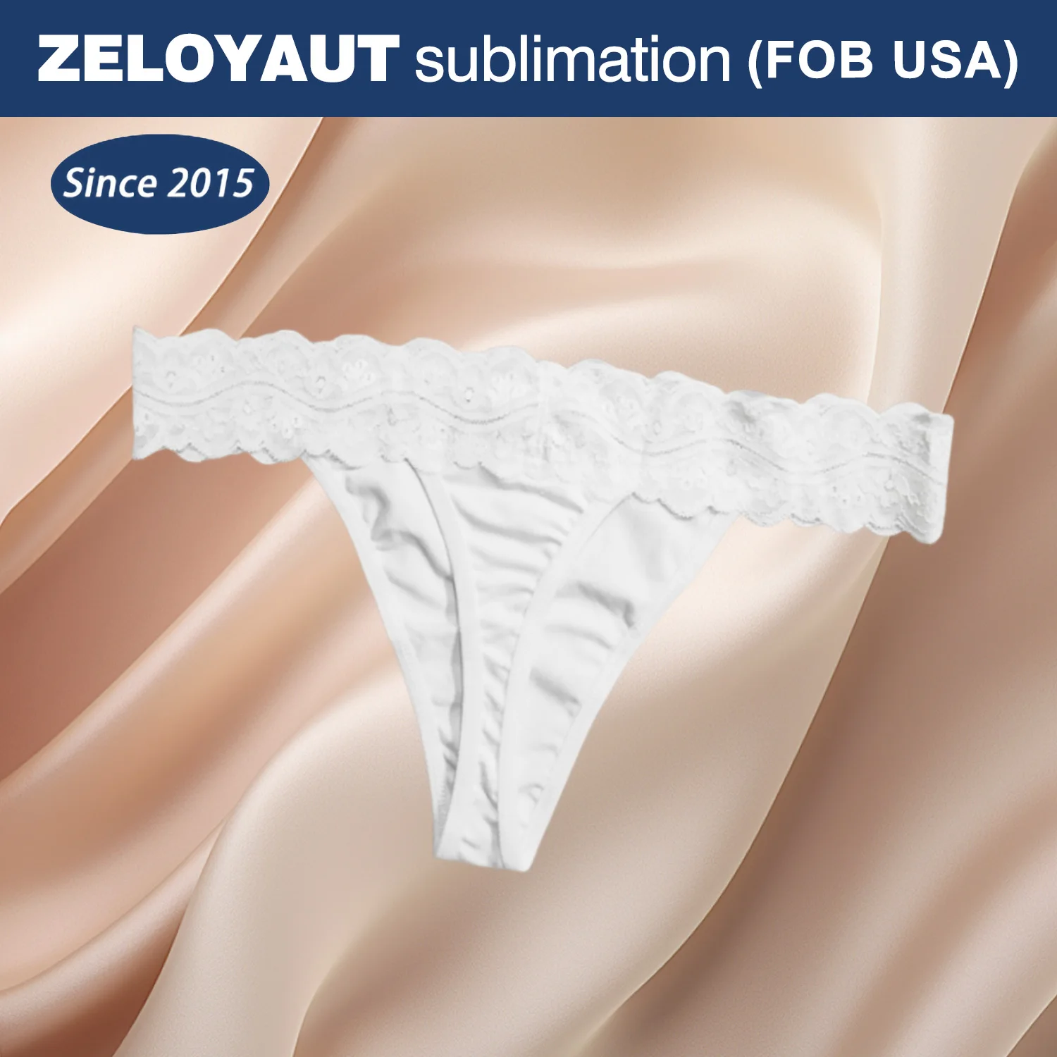 Wholesale Sublimation blank lace panties for women sublimation underwear DIY personalized design sexy female underpants for girl