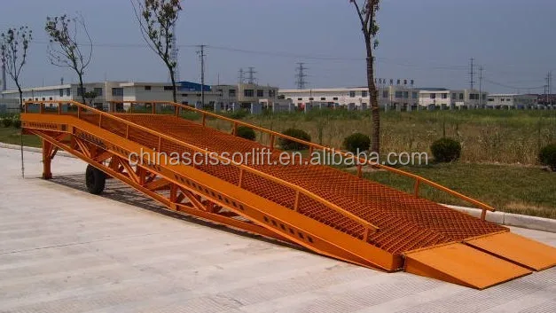 8000kg Capacity Loading And Unloading Container Ramp Dock Plate For Truck Fixed Ramps