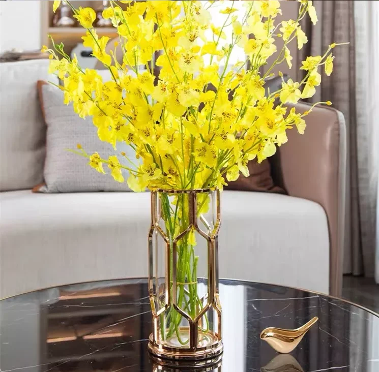 Nordic wedding decoration Modern luxury decor vase European luxury iron flower vase