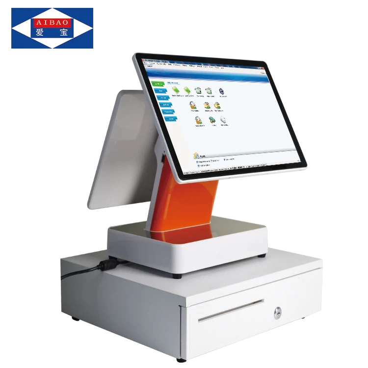 RAM 4GB SSD 64 GB J1900 procesoor dural 15 Inch capacitive touch screen pos system