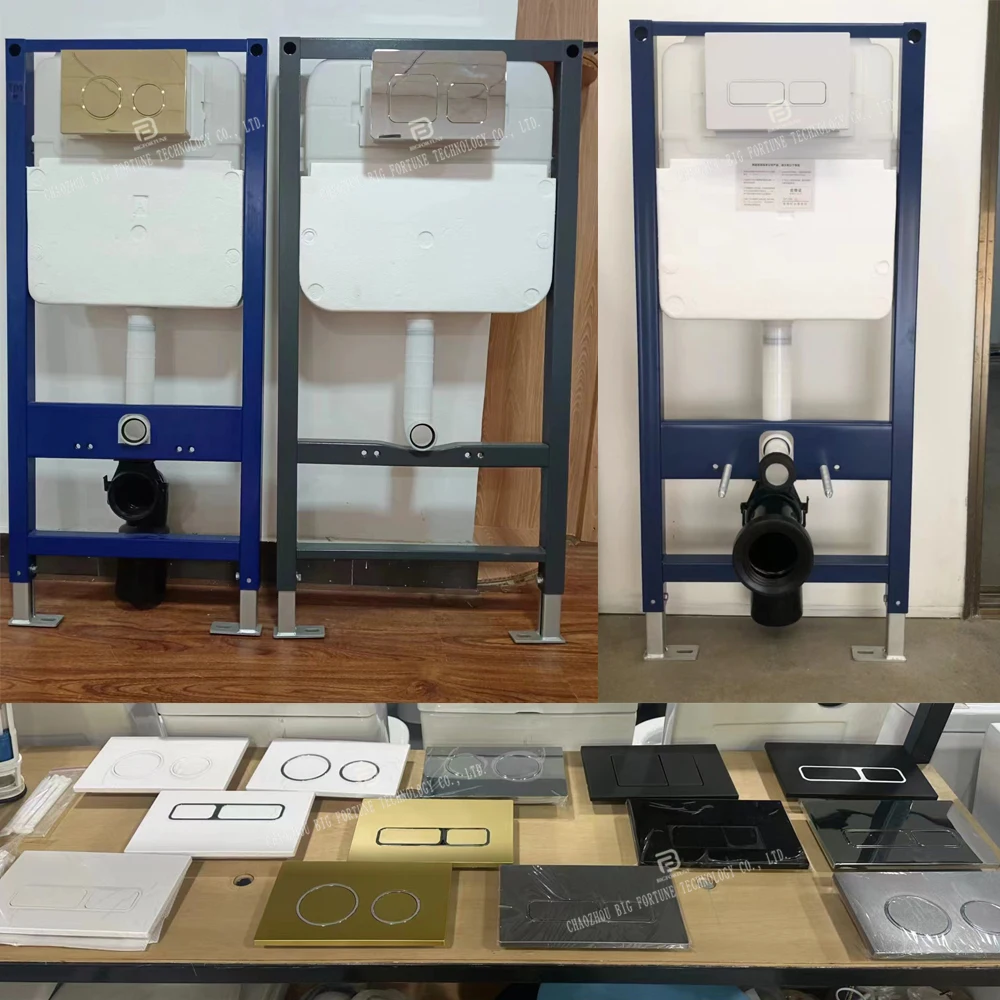 Modern sanitary ware ceramic wall mounted concealed cistern wc toilet white bathroom wall hung toilet set with tank