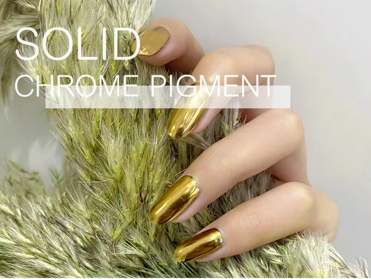 21 Colors optional Holo Mirror Powder Nail Glitter Gold Silver Chrome Nail Pigment Pearl Powder Decoration Manicure