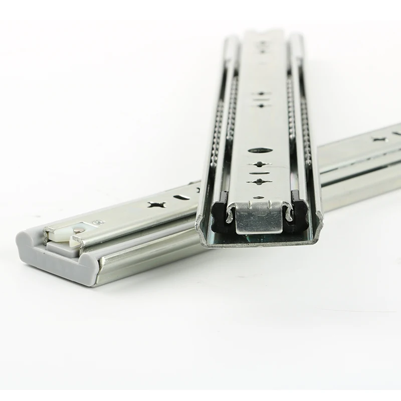 53mm soft closed ball bearing heavy load 220 lb furniture hardware kitchen cabinet toolbox expansion channel drawer slide track