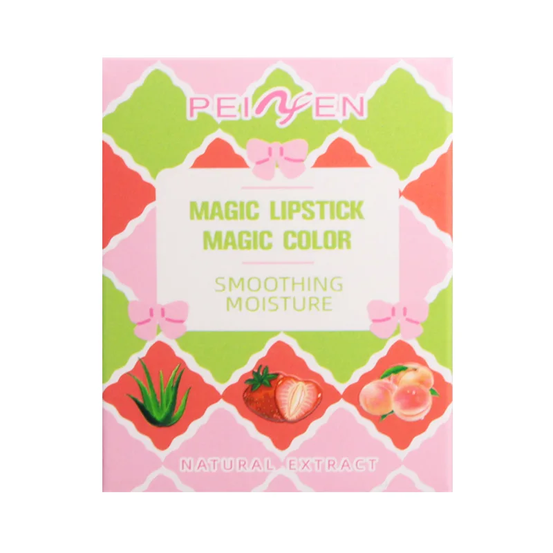 Strawberry Fruit lipstick Long lasting moisturizing color changing lipstick