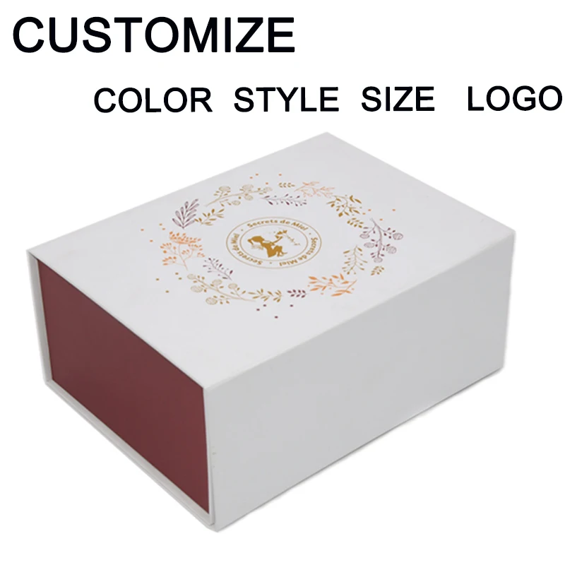 Custom Fashion Luxury Recycled Magnetic Gift Paper Box For Garments Gift Folding Clothing Boxes Crown win Packaging