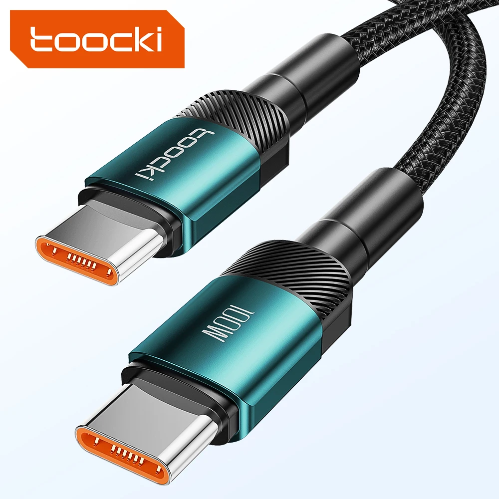 Hot Sell 100W Resistant Durable 5A Fast Charging Type C To Type C Data Cable From Toocki