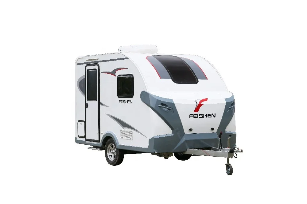 China Small RV Electric Motorhome Accessories Camper For Truck With Fridge Bathroom Toilet Bed Furniture Caravans Travel Trailer
