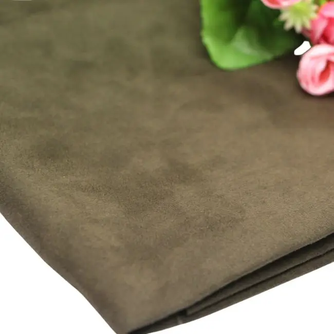 wholesale polyester upholstery suede sofa fabric for furniture textile