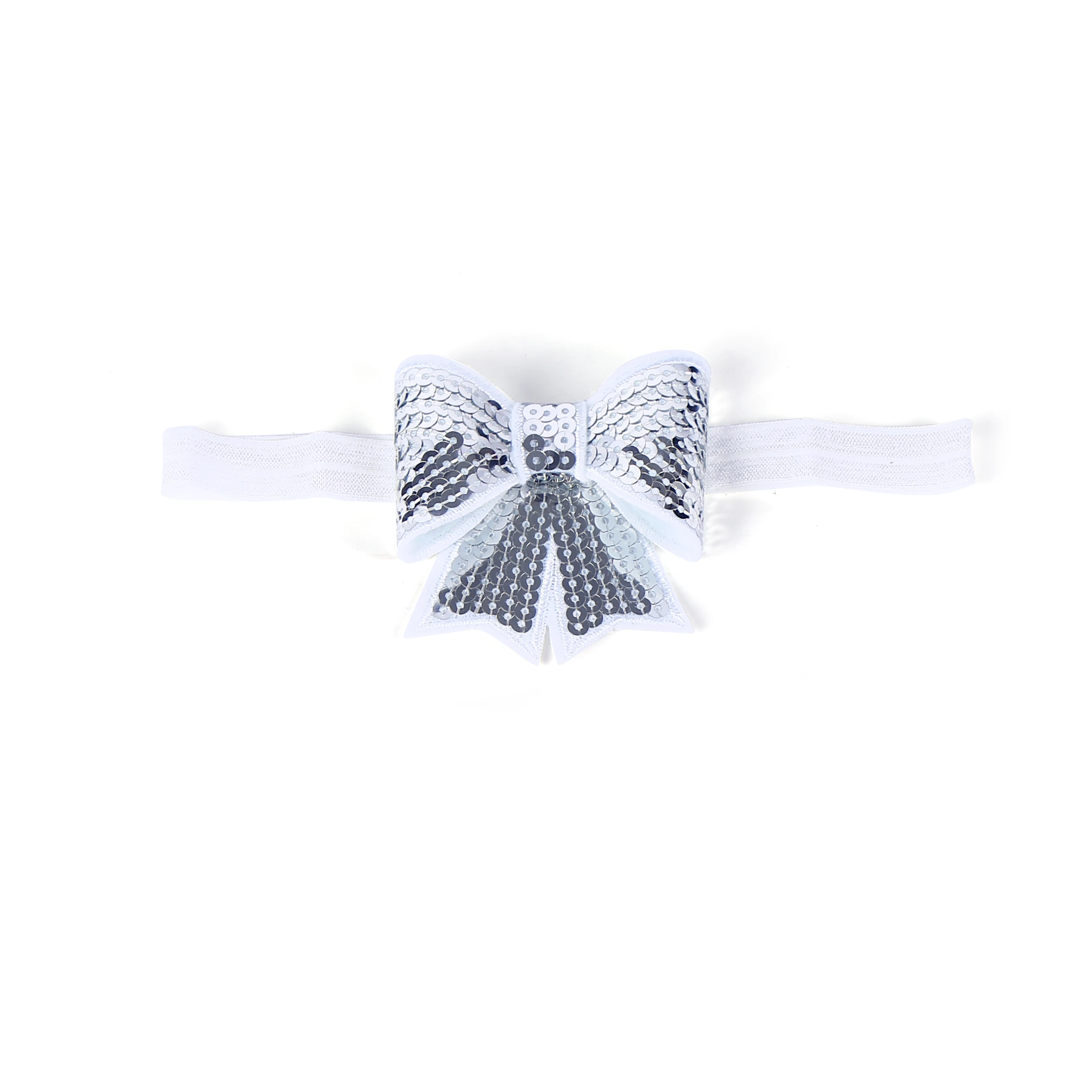 
Wholesale Fashion Sequin Color Hair Girls Bow Sequin Baby hair accessories 