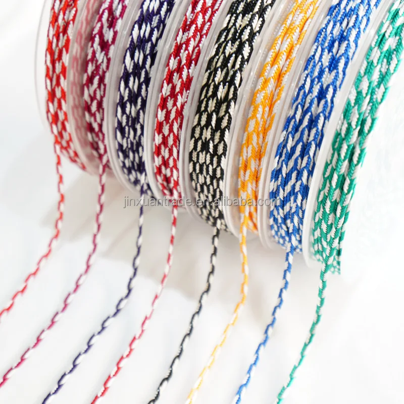 Secondary Color 3mm polyester Soutache Cord Garment Bag Decoration Flat String Braid Cord