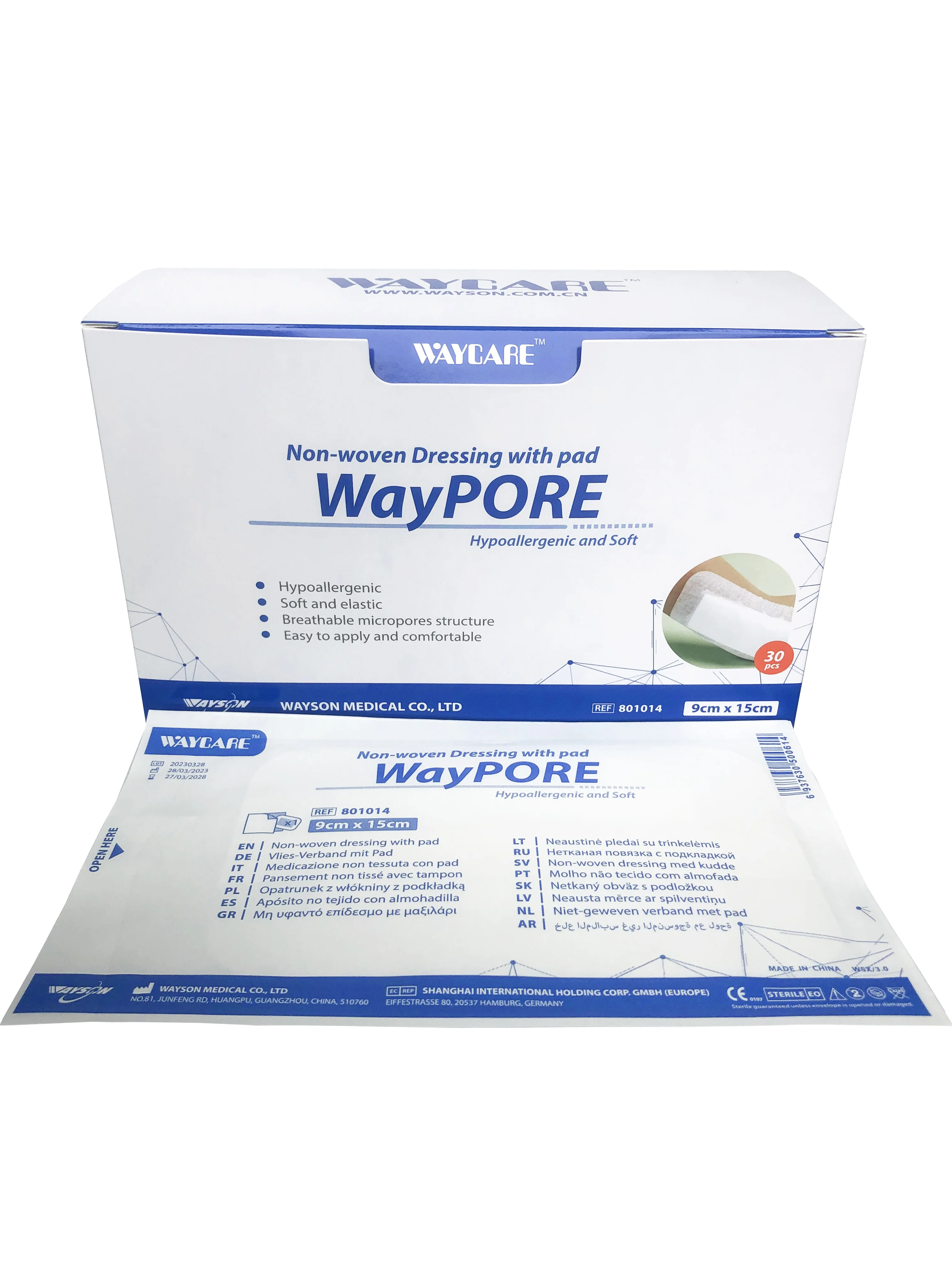 Non-woven dressing pad