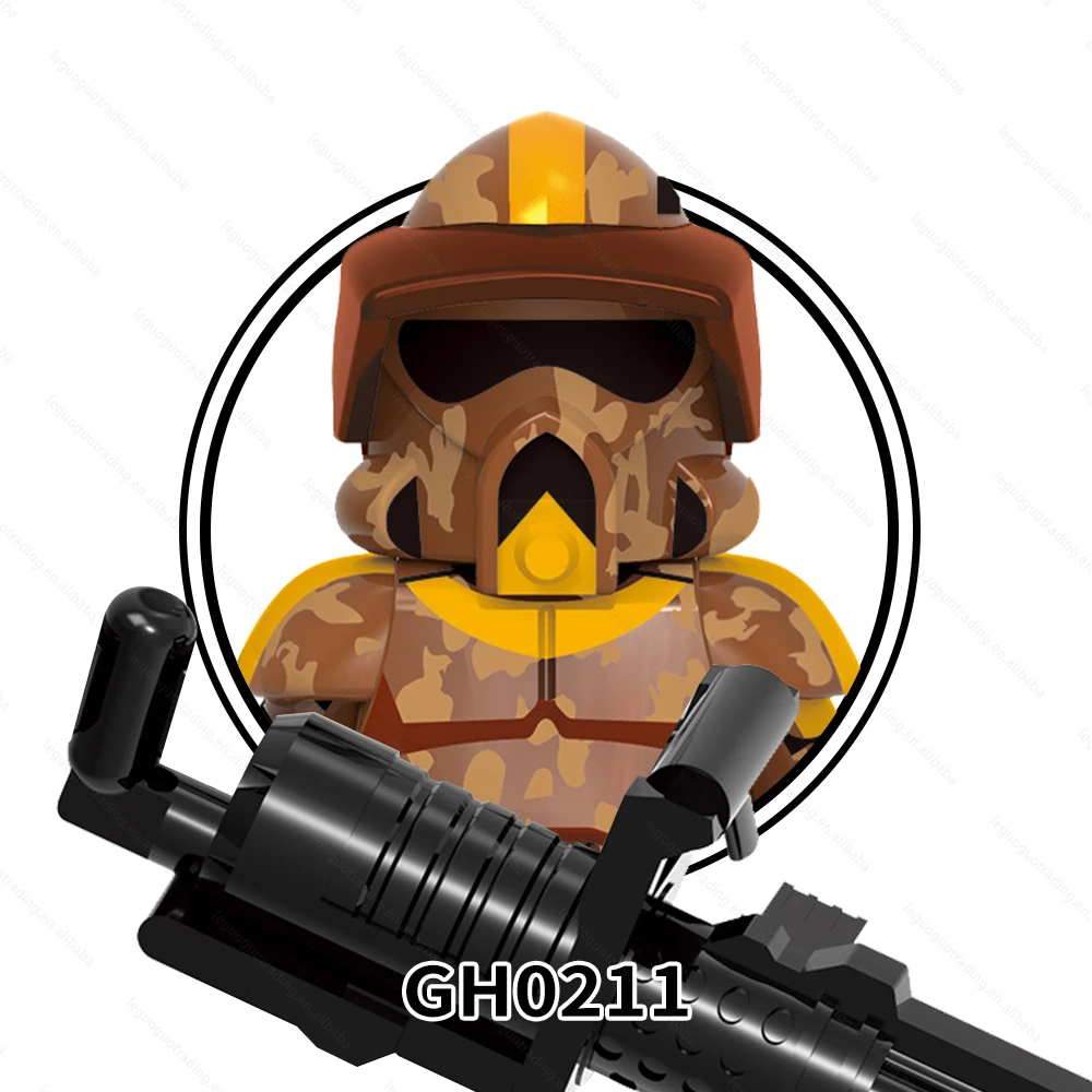 G0127 Movie Space Wars 501st Kamino CGI Geonosis ARF Clone Trooper Boomer Commander Trauma Plastic Building Block Kids Mini Toys