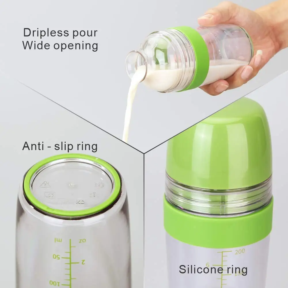 
250ml 2 in 1 Dripless Pour Leak-free Soft Grip Anti-slip Feet Easy to Clean Salad Dressing Shaker Mixer with Citrus Juicer 