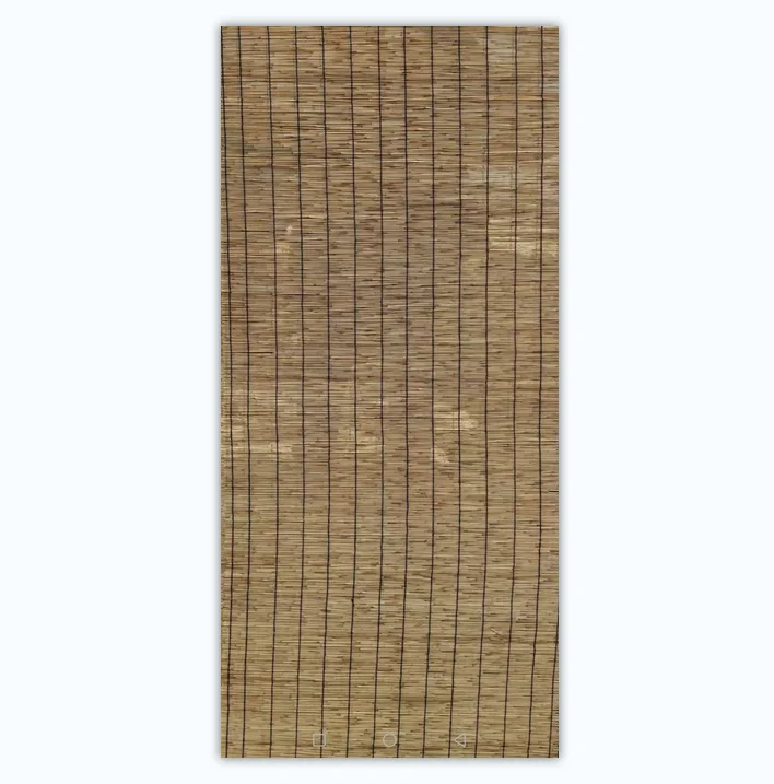Natural Roll up straw curtain carbonized made reed curtain roller blinds