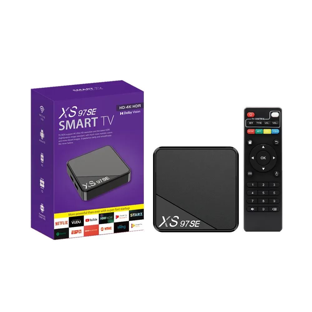 4k ТВ приставка XS97 SE-4K 2g 32g android 13 mini smart tvbox 5G wifi индивидуальный логотип OTT для глобальных