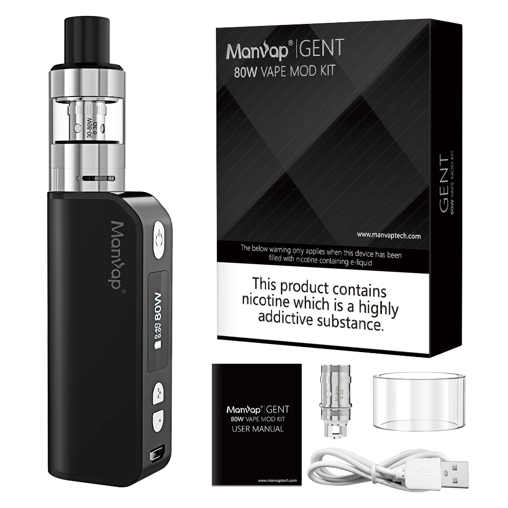 
2020 hot sale huge smoke electronic cigarettes starter kit 80W vape box mod 