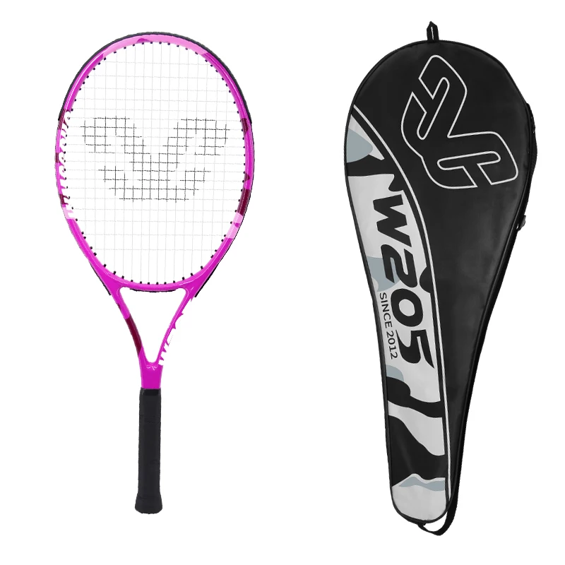 New arrival long tennis racquet 27inches aluminum alloy professional tennis racket oem
