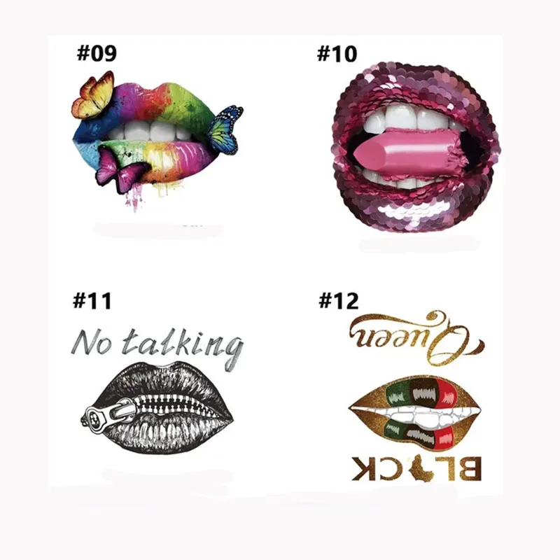Best Sale Hot Sale Sexy Lips Vinyl Heat Transfer Ink T-shirt Iron on Heat Transfer for Garment