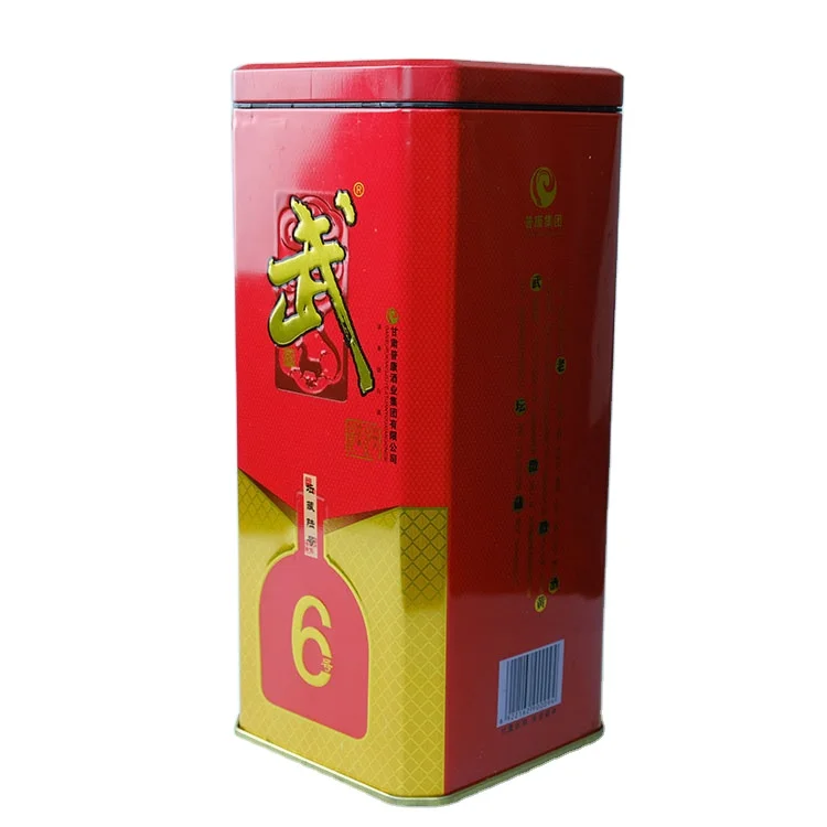 China wholesale metal wine tin can embossed in low price