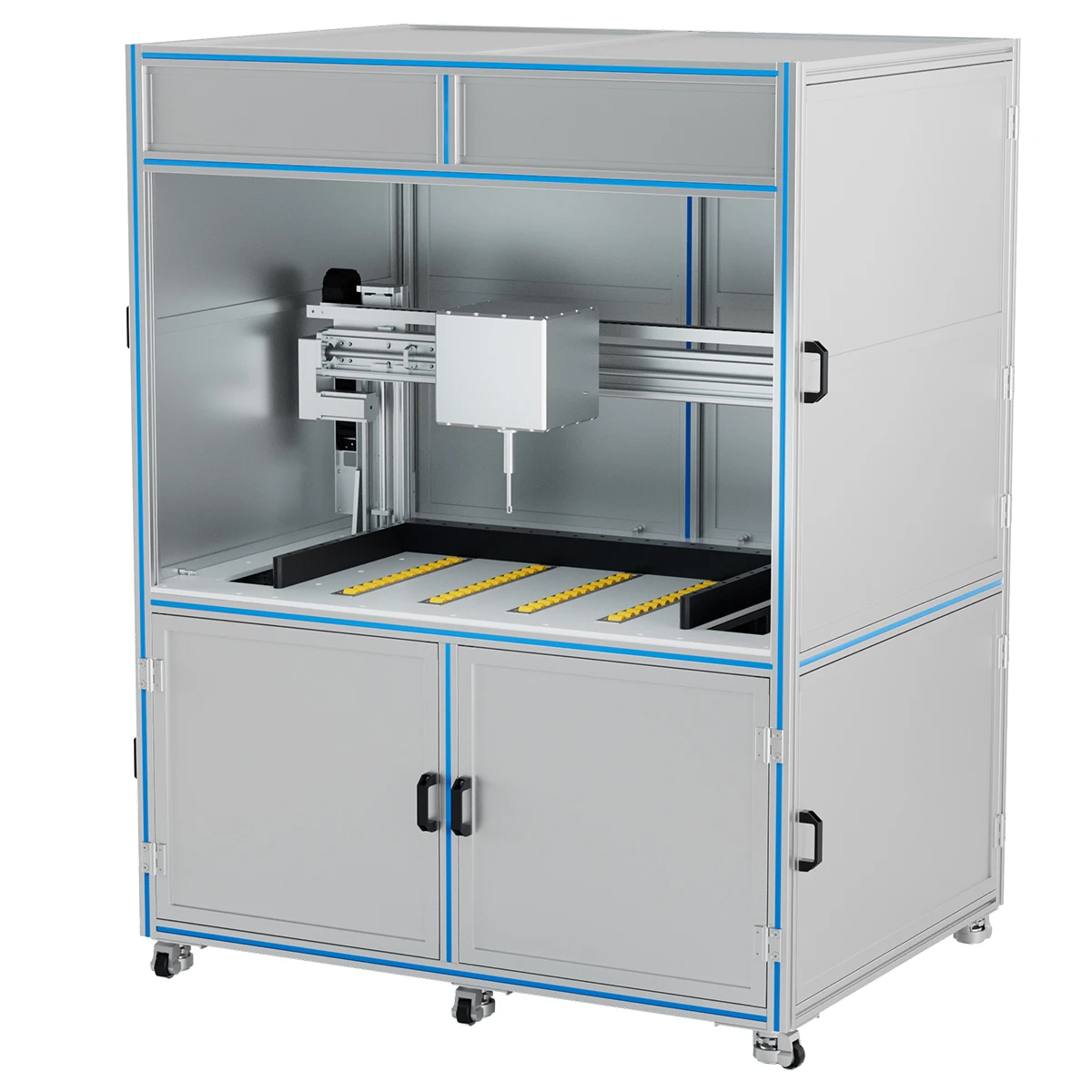 Strong metal frame high precision multi-spectral rolling spectrometer mining component detector