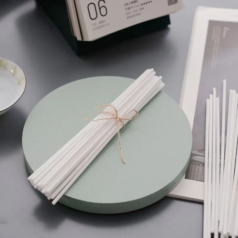 Wholesale Aromatherapy Volatile Stick Household Product Straight White  Aroma Fiber Stick Black Diffuser Stick For Glass Bottle